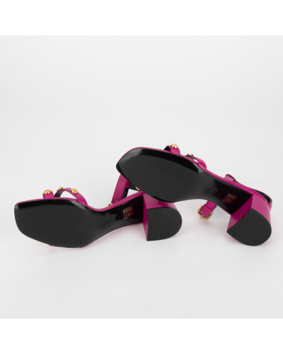 Versace Sandały rozowe + zlote dzety