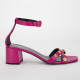 Versace Sandały rozowe + zlote dzety
