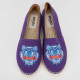 Kenzo Na płaskim fioletowe espadryle