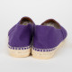 Kenzo Na płaskim fioletowe espadryle