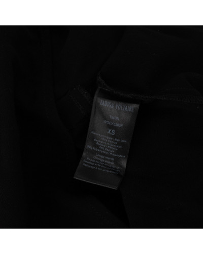 Zadig & Voltaire Koszula czarna koszula + zlota lamowka