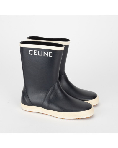 Celine Kalosze z logo czarne