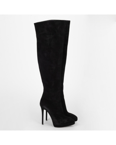 Giuseppe Zanotti  Kozaki czrane zamszowe