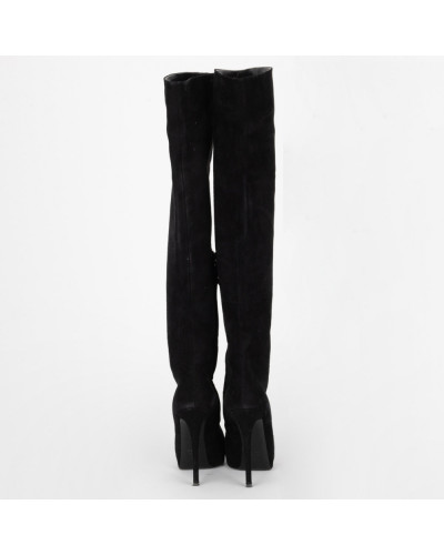 Giuseppe Zanotti  Kozaki czrane zamszowe