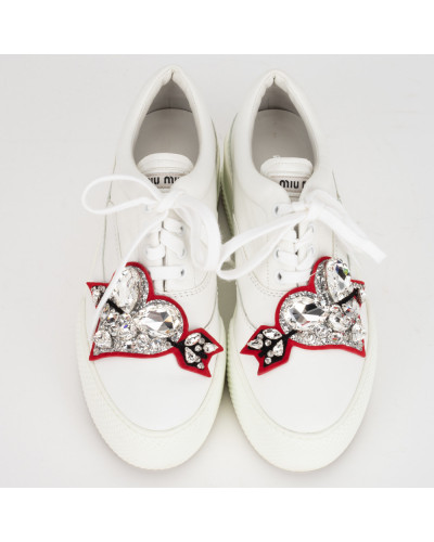 Miu Miu Sportowe buty na platformie