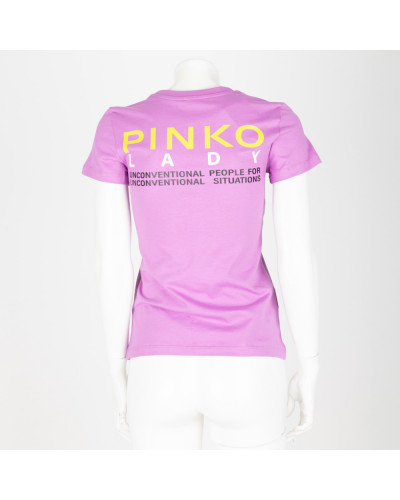 Pinko T-shirt fioletowy