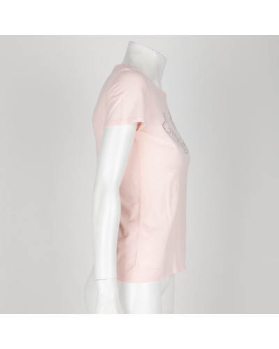 Juicy Couture Bluzka różowa z kryształkami na przodzie