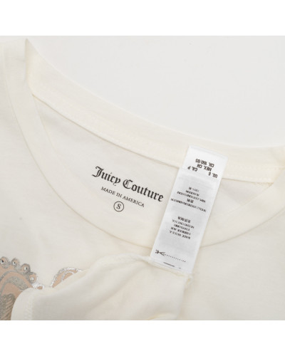 Juicy Couture Bluzka biała z koroną