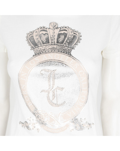 Juicy Couture Bluzka biała z koroną