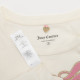 Juicy Couture Bluzka ecru z napisem różowym