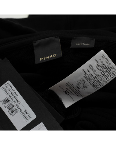 Pinko Bluza czarna z kapturem