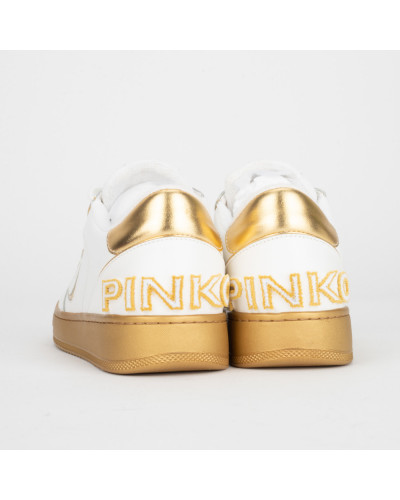 Pinko Sportowe buty biało-złote