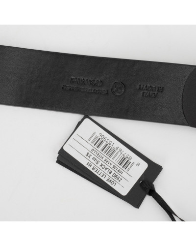 Pinko Pasek czarny z logo