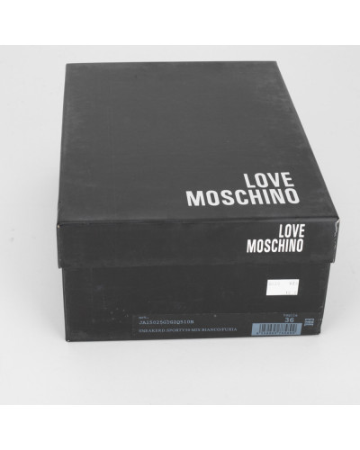 Moschino Sportowe buty biało-żółte