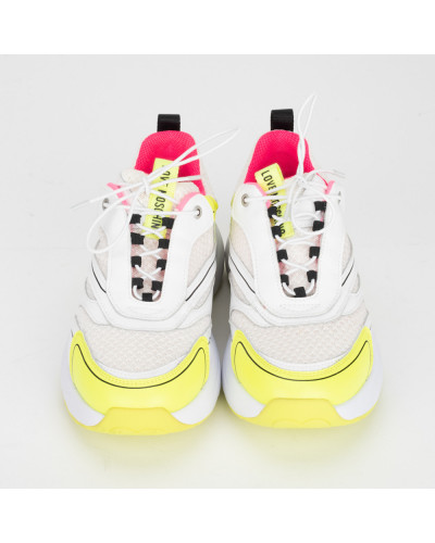 Moschino Sportowe buty biało-żółte