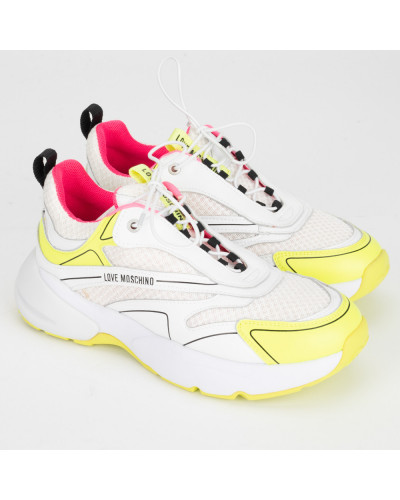 Moschino Sportowe buty biało-żółte