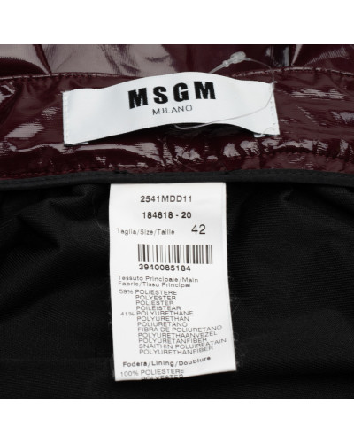 MSGM Spódnica bordowa