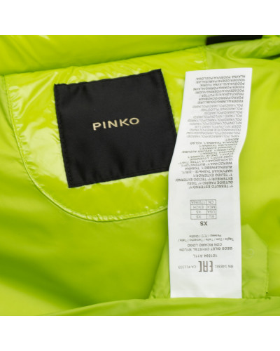 Pinko Kurtka bezrękawnik neonowy z kapturem