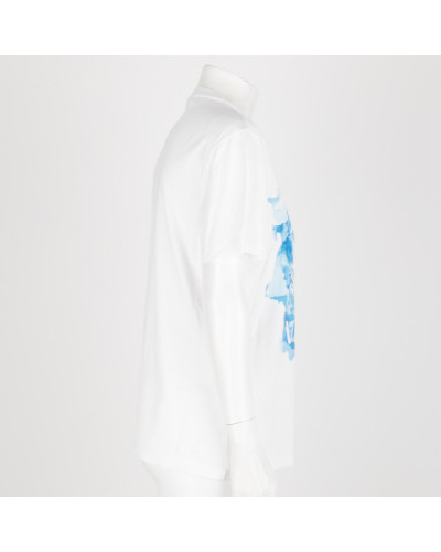 Versace Bluzka i koszula t-shirt z niebieskim logo