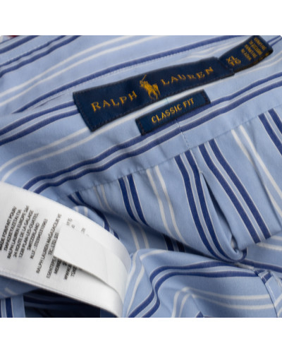 Ralph Lauren Koszula w biało niebieskie podwójne pasy