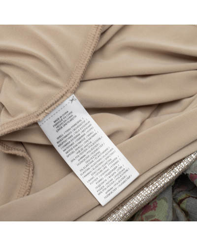 Ralph Lauren Sukienka metaliczna srebrna