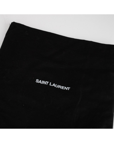 Saint Laurent  Szalik i chusta YSL w logo granat