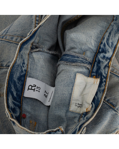 R13 Jeansy jeansy z dziurami