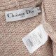 Dior Sweter kardigan różowy z paskiem