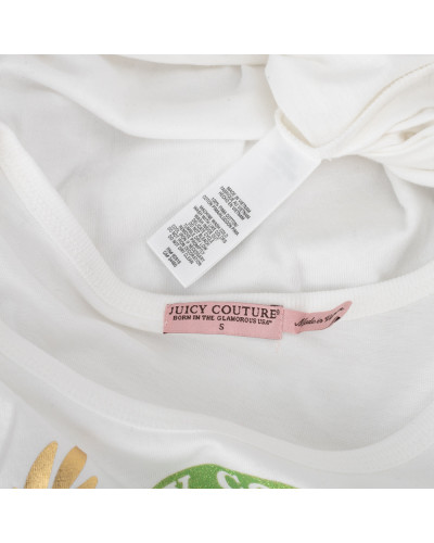 Juicy Couture Bluzka biała z logo