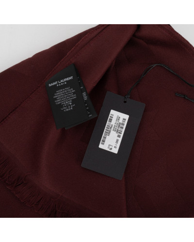 Saint Laurent  Szalik i chusta bordowa