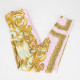 Versace Komplet top różowy i legginsy
