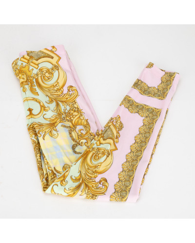 Versace Komplet top różowy i legginsy