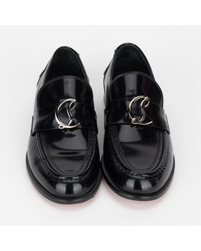 Christian Louboutin Loafer czrane lakierowane