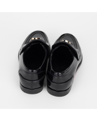 Christian Louboutin Loafer czrane lakierowane