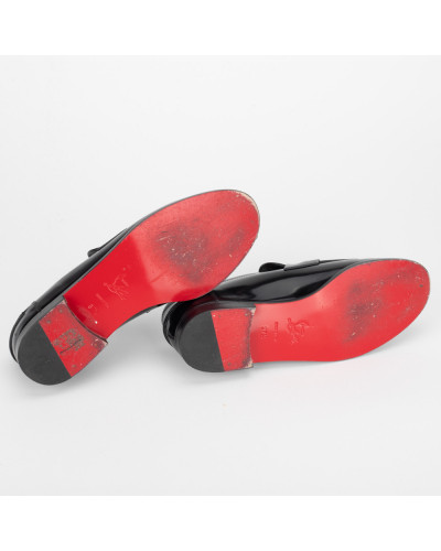 Christian Louboutin Loafer czrane lakierowane
