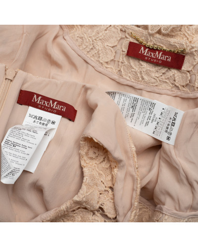 Max Mara Komplet koronkowy sukienka z marynarką