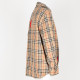 Burberry Koszula brazowa w krate czrwony napis XL