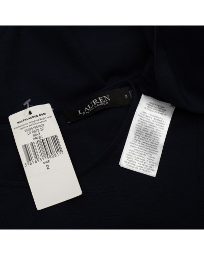 Ralph Lauren Sukienka granatowa bez ramion