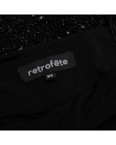 Retrofete Sukienka czrana cekinowa