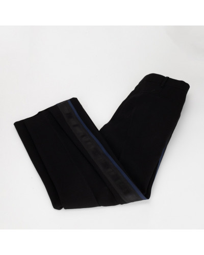 Victoria Beckham Spodnie granatowe w kant