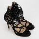 Jimmy Choo sandały cazrne zamszowe