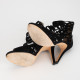 Jimmy Choo sandały cazrne zamszowe