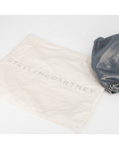 Stella McCartney Torebka Falabella niebieska mieniąca się