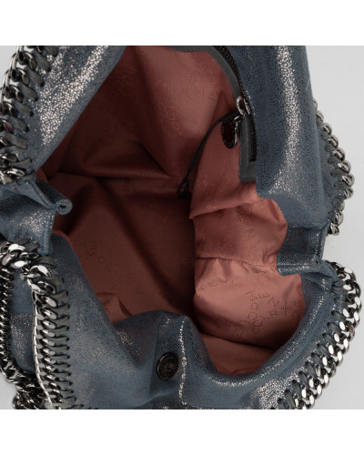 Stella McCartney Torebka Falabella niebieska mieniąca się