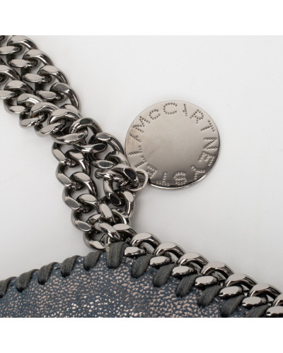 Stella McCartney Torebka Falabella niebieska mieniąca się