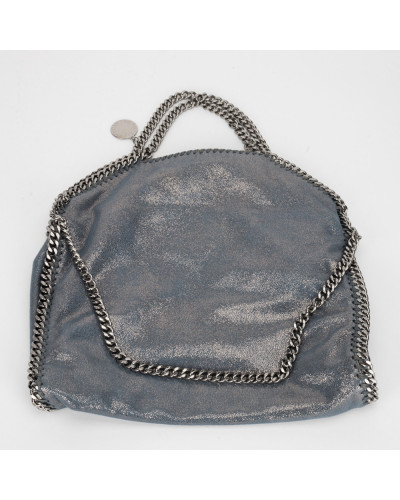 Stella McCartney Torebka Falabella niebieska mieniąca się