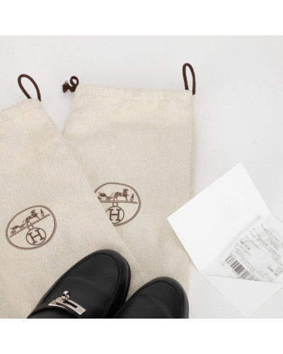 Hermes Loafersy czarne