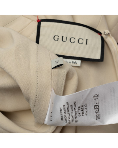 Gucci Sukienka kremowa
