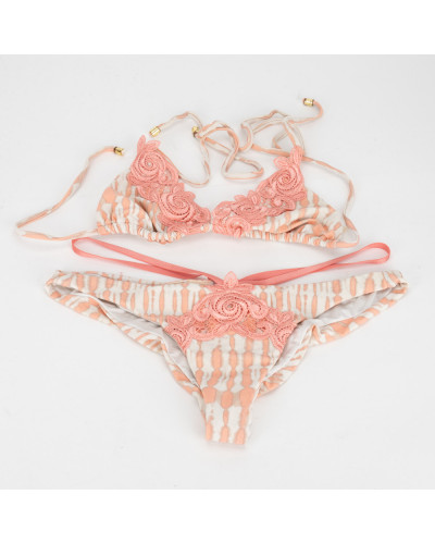 Beach Bunny Kostium kąpielowy irozowuy w panterkę