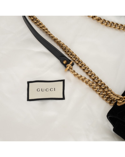 Gucci Torebka czrana Marmont aksamittna